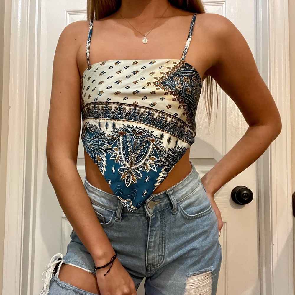 Shein satin top